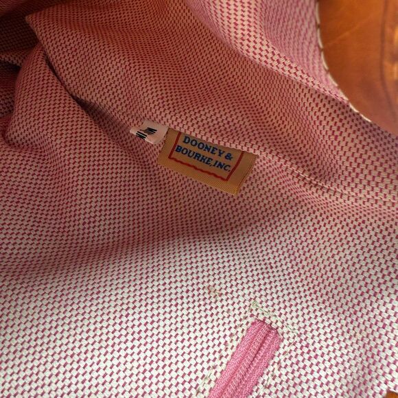 Dooney & Bourke Vintage VTG Canvas Leather Shoulder Giraffe Print Tote Bag - Picture 10 of 16